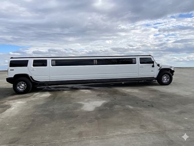 White Hummer H2 Limo 7